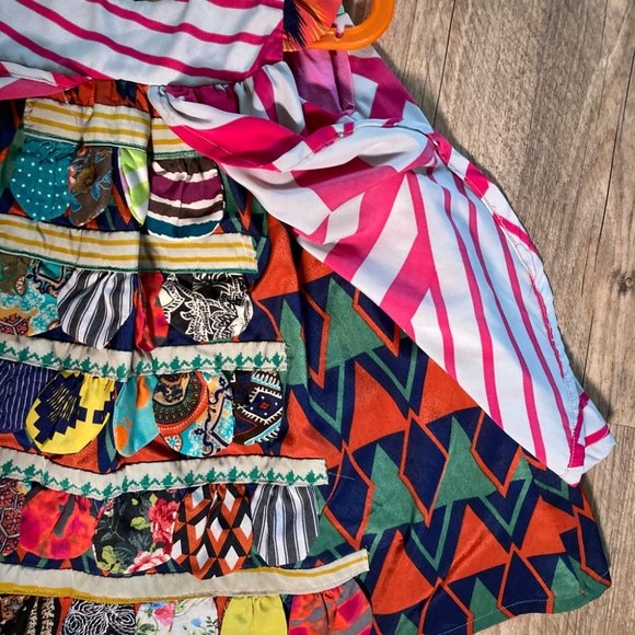 Girl's Handmade Dress, multicolor. - Picture 4 of 6